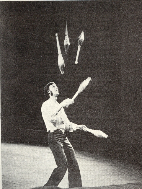 Ignatov practices 5 clubs in this 1977 photo by Roger Dollarhide. 