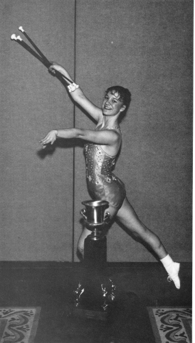 The 1986 Grand Champion strikes a pose - Jill Westover of Eugene, Oregon. 