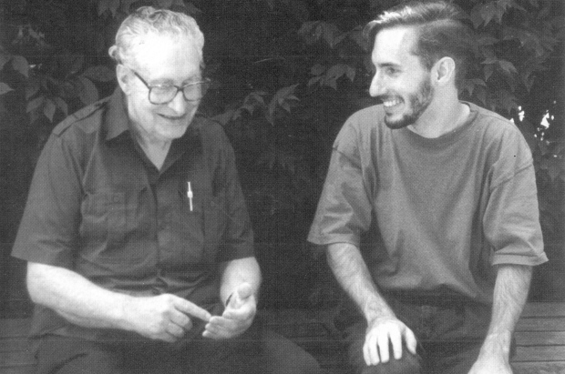 Fritz and one of his mentors, Gus Lauppe.  (E.M. Grobe photo)