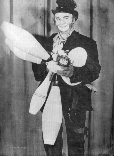 Art Jennings as the Bum Juggler