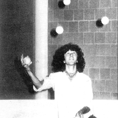 David Tabatsky dances five balls across the floor.