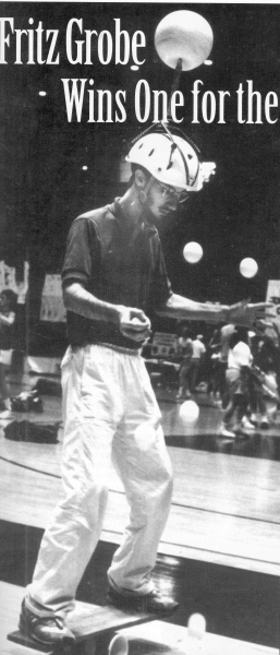 Fritz Grobe the talented Geek in 1990 Los Angeles festival file shot. (Bill Giduz photo)