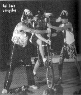 Ari Luce unicycles